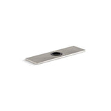 Kohler - 8'' escutcheon plate for InsightE and Kinesis faucet - Vibrant Stainless