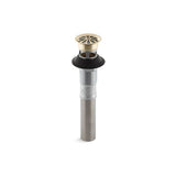 Kohler - Bathroom sink grid drain with overflow - Vibrant French Gold