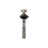 Kohler - Bathroom sink grid drain with overflow - Vibrant Polished Nickel