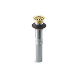 Kohler - Bathroom sink grid drain without overflow - Vibrant Polished Brass