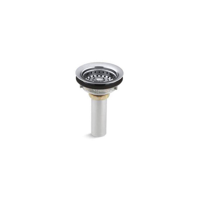 Kohler - Stainless steel sink drain and strainer with tailpiece for 3-1/2'' to 4'' outlet - Polished Chrome