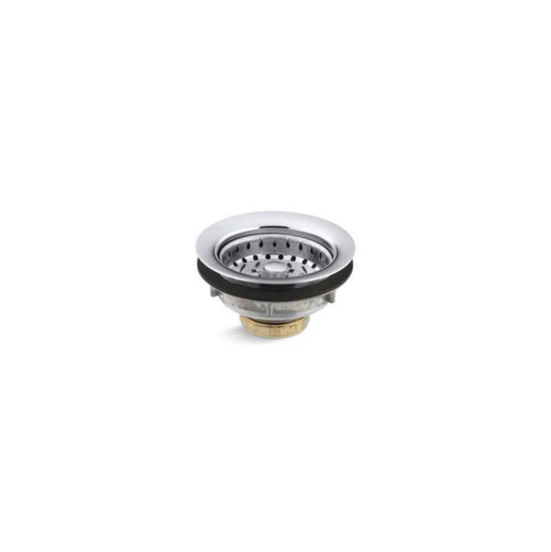Kohler - Stainless steel sink drain and strainer for 3-1/2'' to 4'' outlet - Polished Chrome
