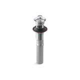 Kohler - Bathroom sink drain with overflow and non-removable metal stopper - Polished Chrome