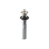 Kohler - Bathroom sink drain with overflow and non-removable metal stopper - Vibrant Polished Nickel