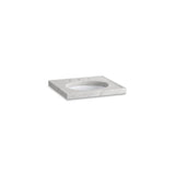 Kohler - Kathryn 24'' x 22'' marble console tabletop with 8'' widespread faucet holes and cut for K-2205-G/K-2210-G undermount bathroom sink - White Carrara Marble