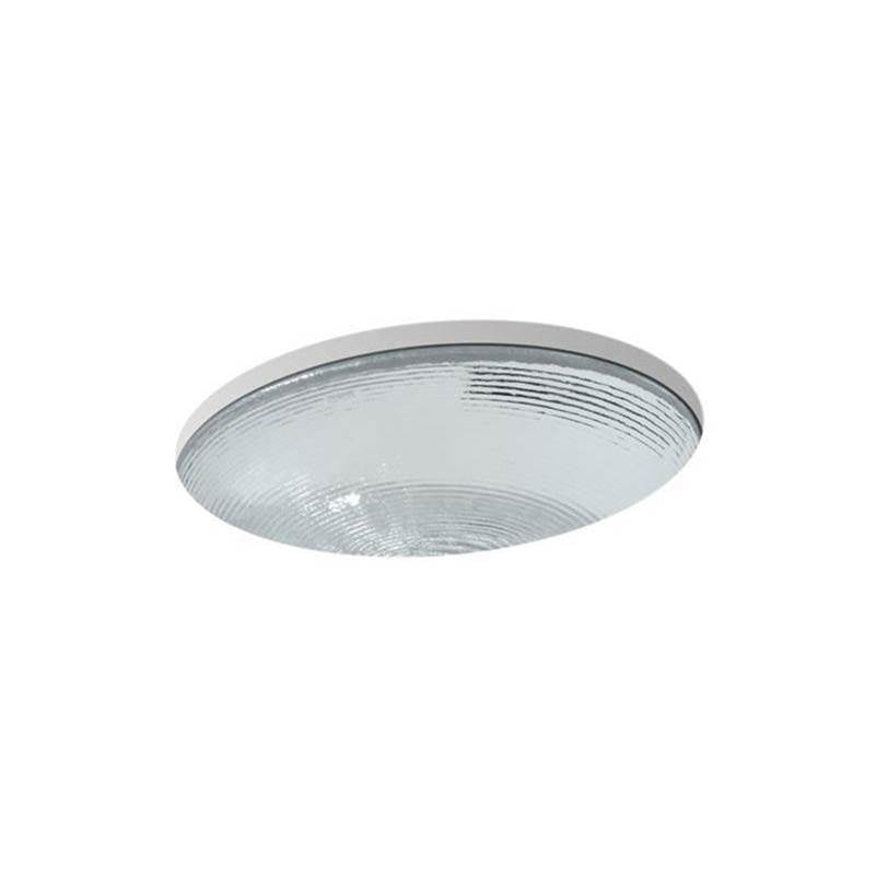 Kohler - Whist 19'' oval undermount bathroom sink, no overflow - Ice