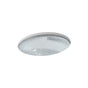 Kohler - Whist 19'' oval undermount bathroom sink, no overflow - Ice