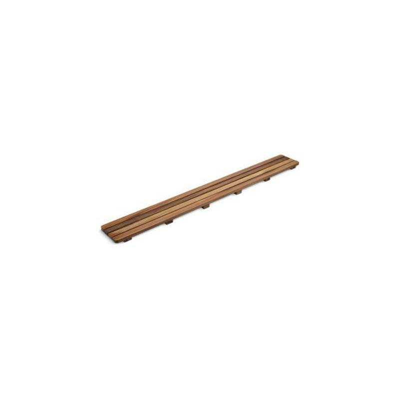 Kohler - Groove Teak drain cover 48'' receptor