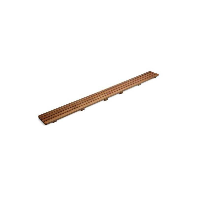 Kohler - Groove Teak drain cover 60'' receptor