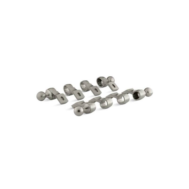 Kohler - Vintage Brackets and end caps - Vibrant Brushed Nickel