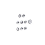 Kohler - Flexjet Whirlpool trim kit with eight jets - Polished Chrome