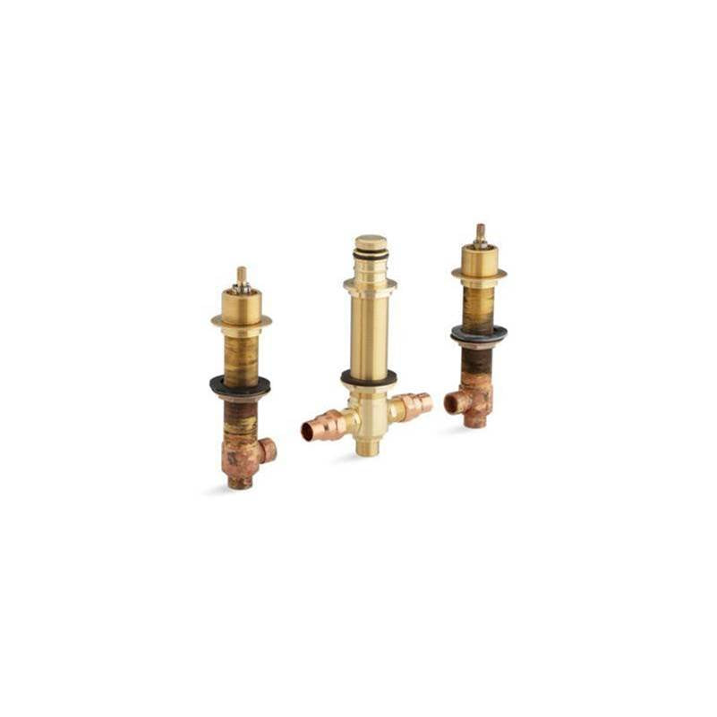 Kohler - 1/2'' ceramic high-flow valve system with diverter for finished-deck or rim-mount installation only