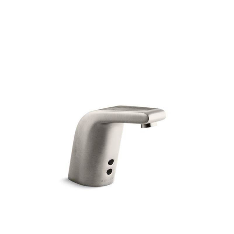 Kohler - Sculpted Touchless single-hole lavatory faucet with InsightE sensor technology, DC-powered, 0.5 gpm - Vibrant Stainless