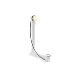 Kohler - Clearflo Cable bath drain with PVC tubing - Vibrant French Gold