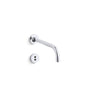 Kohler - Purist Shelf-back commercial lavatory faucet with grid drain and lever handles - Polished Chrome