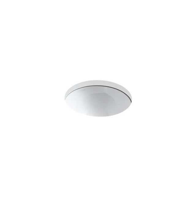 Kohler - Compass 13-1/4'' round drop-in/undermount bathroom sink, no overflow - White