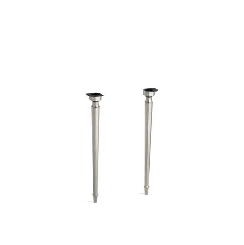 Kohler - Kathryn Octagonal tapered brass table legs - Vibrant Brushed Nickel
