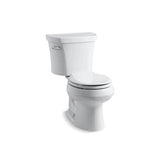 Kohler - Wellworth Two-piece elongated toilet, 1.28 gpf - White