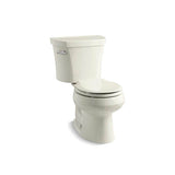 Kohler - Wellworth Two-piece round-front toilet, 1.28 gpf - Biscuit