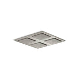 Kohler - WaterTile Rain Overhead shower panel with four 22-nozzle sprayheads - Vibrant Brushed Nickel
