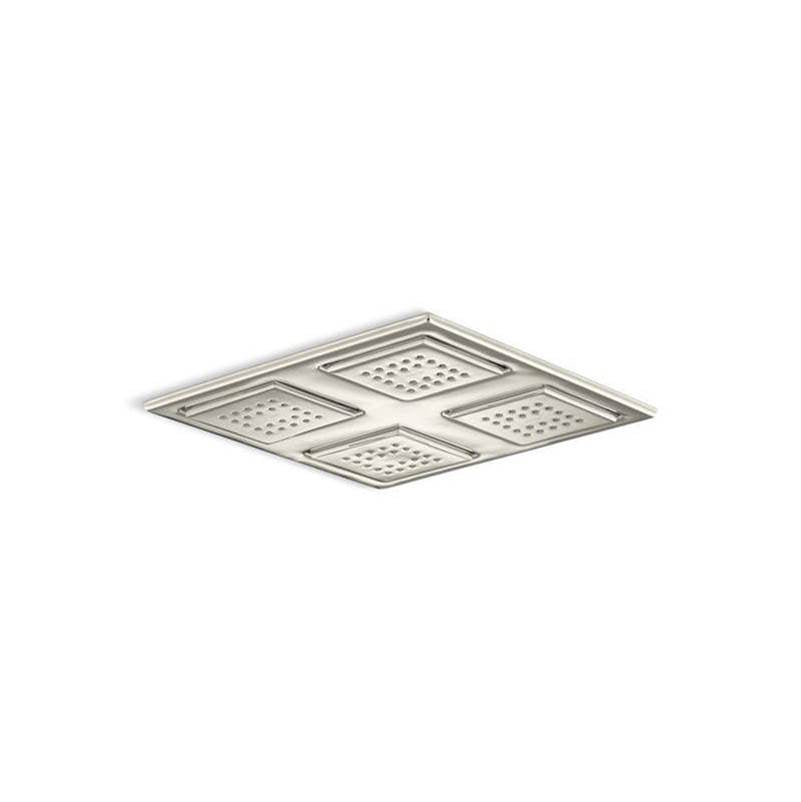 Kohler - WaterTile Rain Overhead shower panel with four 22-nozzle sprayheads - Vibrant Polished Nickel
