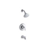 Kohler - Fort1/2 Rite-Temp bath and shower trim kit, 2.5 gpm, slip-fit spout - Polished Chrome
