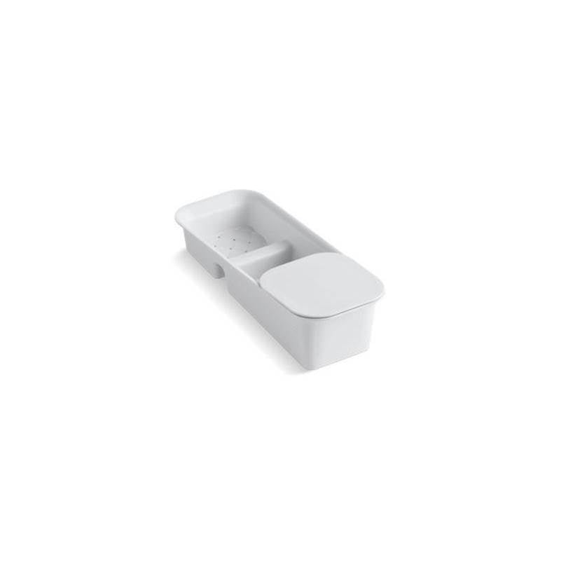 Kohler - Riverby Rinsing colander with cutting board - White