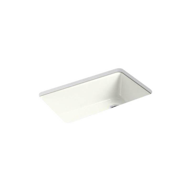 Kohler - Riverby 33'' undermount single-bowl workstation kitchen sink - Dune