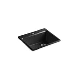 Kohler - Riverby 25'' top-mount single-bowl kitchen sink - Black