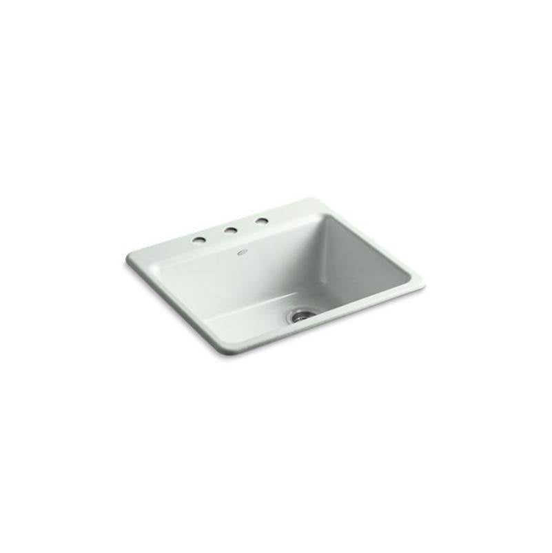 Kohler - Riverby 25'' top-mount single-bowl kitchen sink - Sea Salt