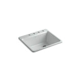 Kohler - Riverby 25'' top-mount single-bowl kitchen sink - Ice Grey