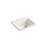 Kohler - Riverby 25'' top-mount single-bowl kitchen sink - Biscuit