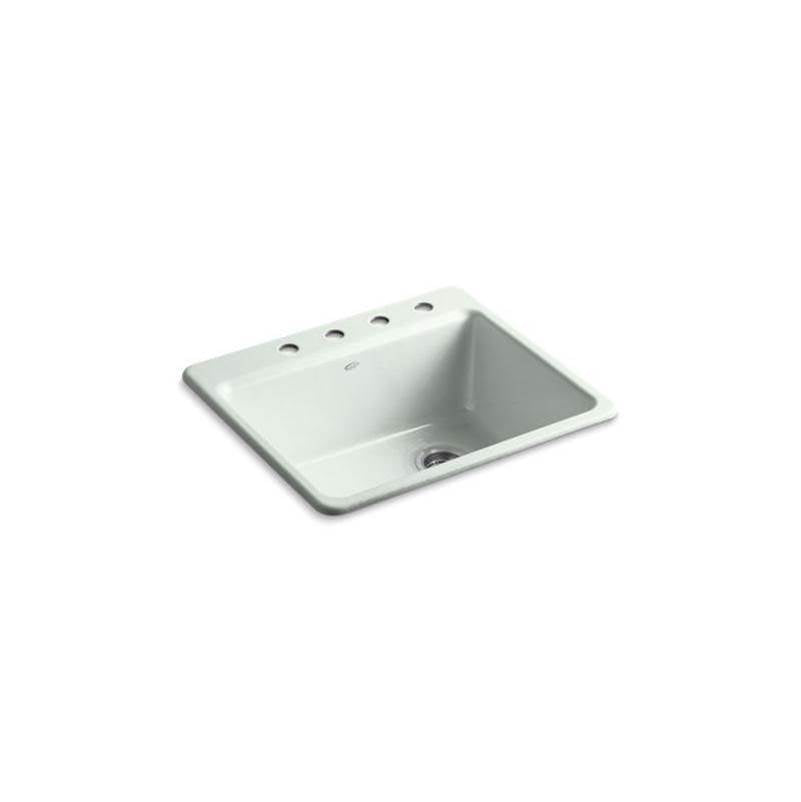 Kohler - Riverby 25'' top-mount single-bowl kitchen sink - Sea Salt