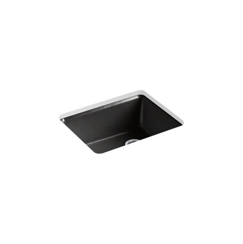Kohler - Riverby 25'' undermount single-bowl kitchen sink - Black