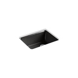 Kohler - Riverby 25'' undermount single-bowl kitchen sink - Black