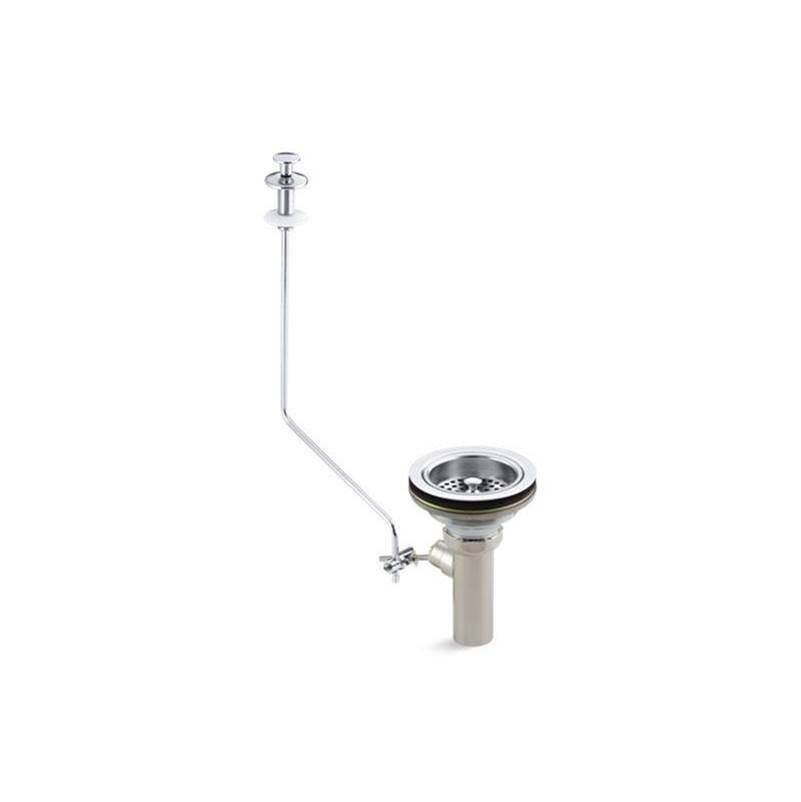 Kohler - Duostrainer Sink strainer with tailpiece and pop-up drain - Polished Chrome