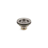 Kohler - Duostrainer Sink drain and strainer basket, less tailpiece - Vibrant Stainless