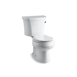 Kohler - Wellworth Two-piece round-front toilet, 1.28 gpf - White