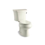 Kohler - Wellworth Two-piece round-front toilet, 1.28 gpf - Biscuit