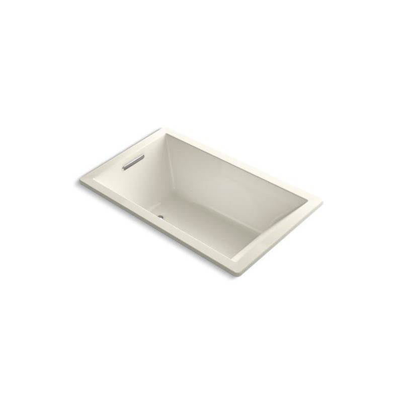 Kohler - Underscore 60'' x 36'' drop-in Heated BubbleMassageE air bath - Biscuit