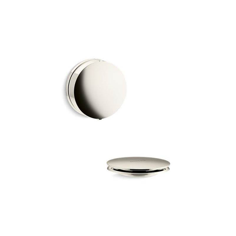 Kohler - PureFloE Rotary-turn bath drain trim - Vibrant Polished Nickel