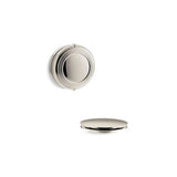 Kohler - PureFloE Traditional rotary-turn bath drain trim - Vibrant Polished Nickel