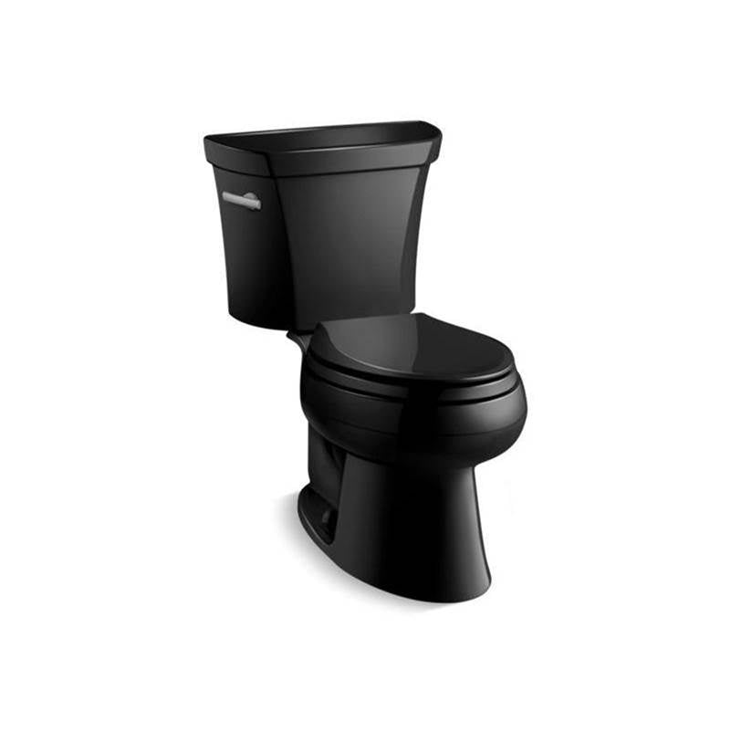 Kohler - Wellworth Classic Two-piece elongated toilet, 1.0 gpf - Black