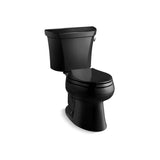 Kohler - Wellworth Classic Two-piece elongated toilet, 1.0 gpf - Black