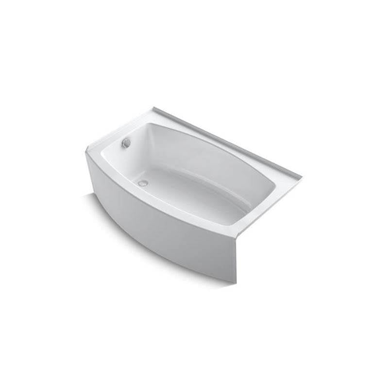 Kohler - Expanse 60'' x 30'' alcove bath, left drain - White