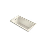 Kohler - Underscore 60'' x 30'' alcove bath, left drain - Biscuit