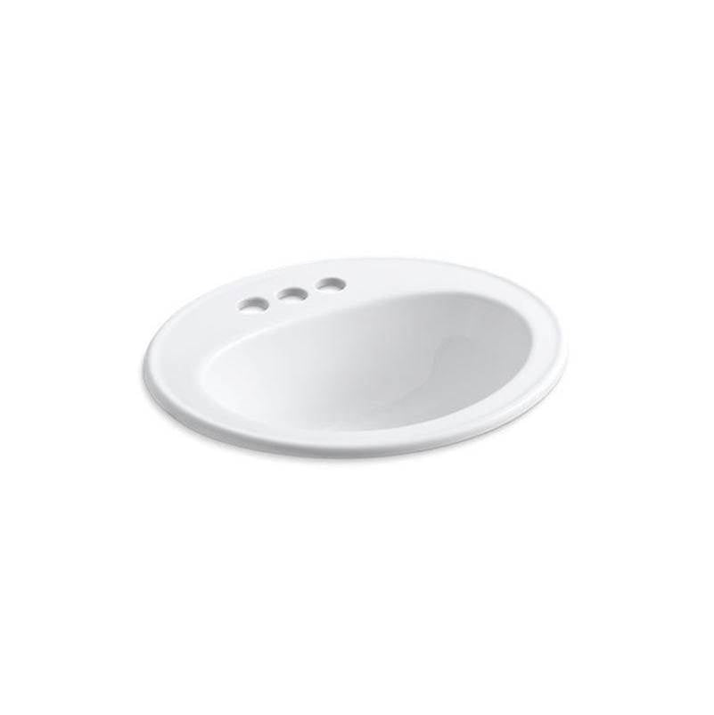 Kohler - Pennington 20-1/4'' oval drop-in bathroom sink - White