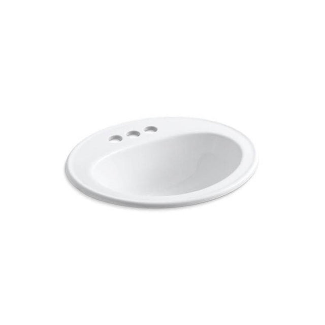 Kohler - Pennington 20-1/4'' oval drop-in bathroom sink - White