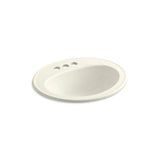 Kohler - Pennington 20-1/4'' oval drop-in bathroom sink - Biscuit