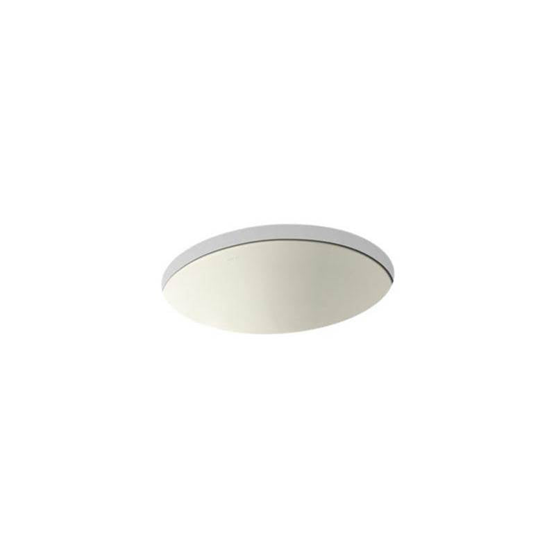 Kohler - Caxton 19-1/4'' oval undermount bathroom sink, no overflow - Biscuit